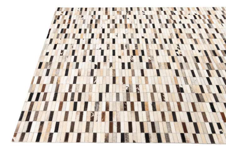 5' x 8' Cowhide Leather Rug