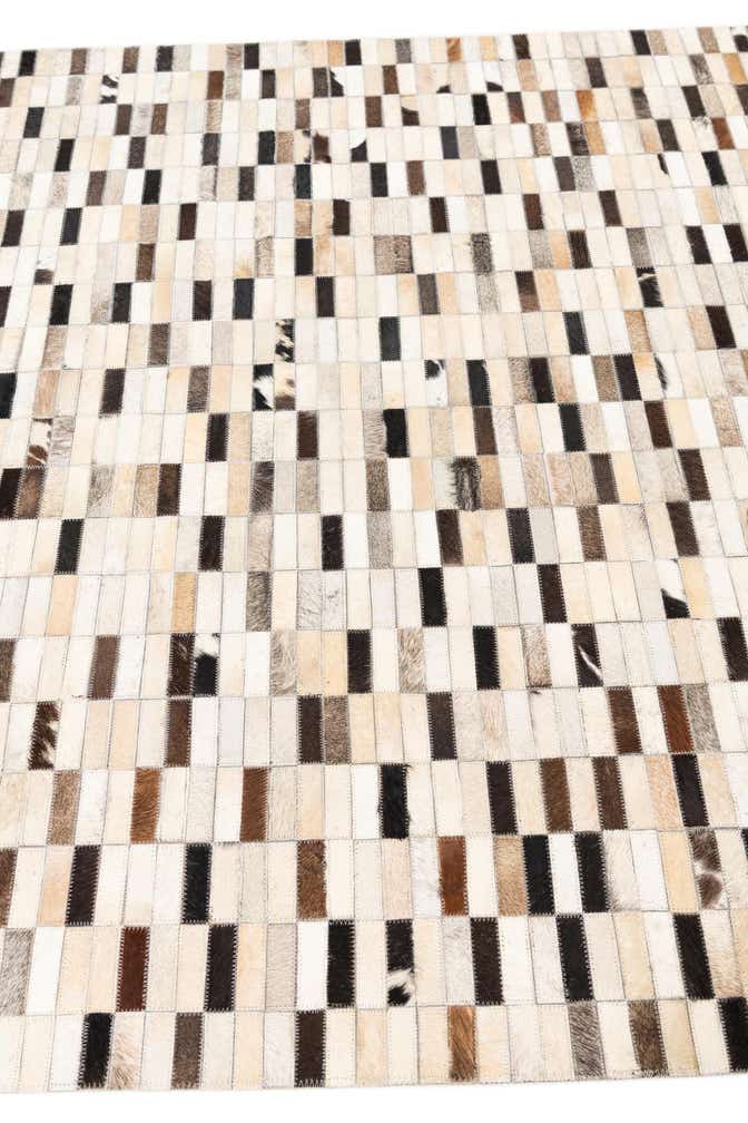 5' x 8' Cowhide Leather Rug