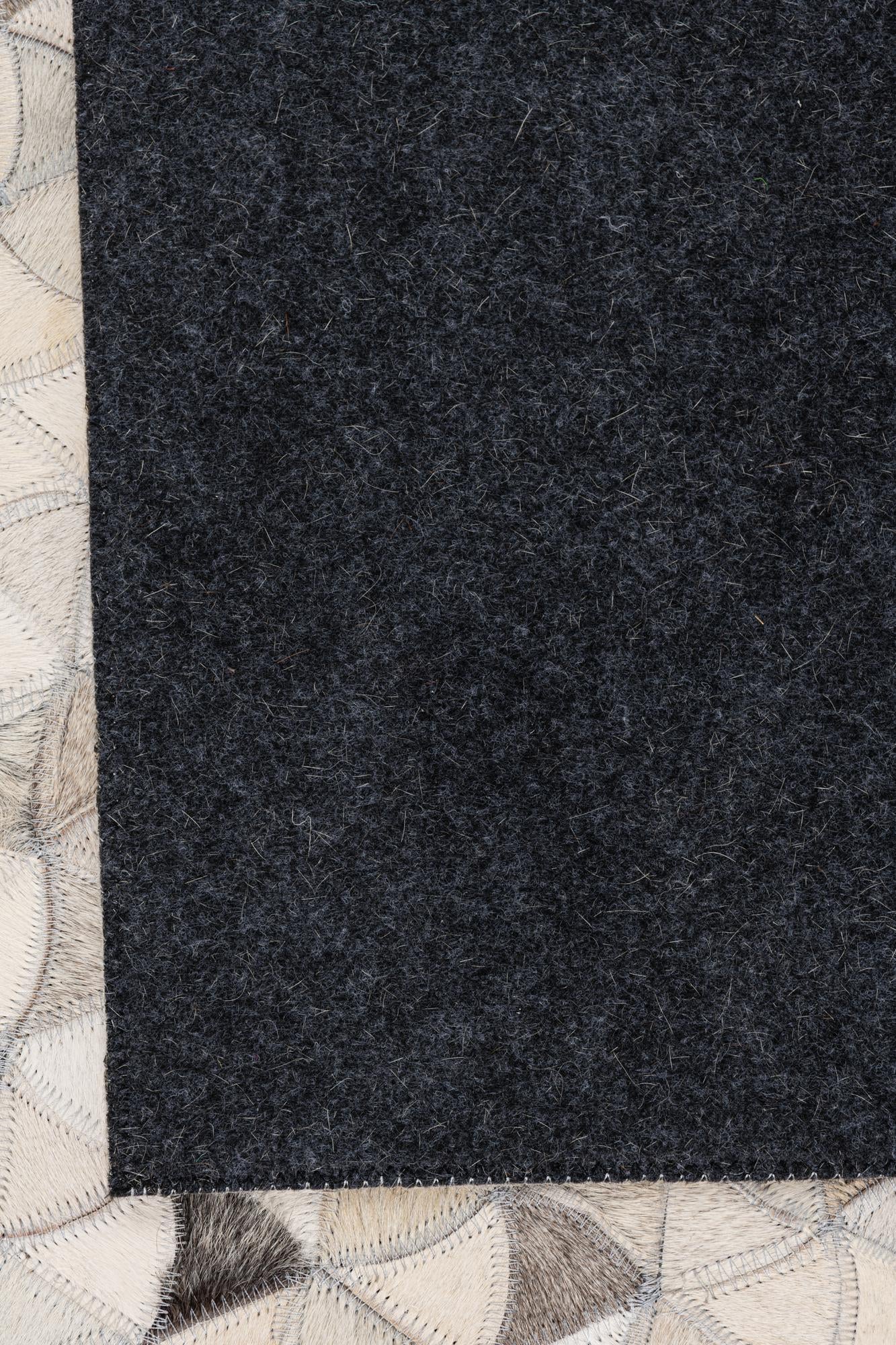 5' x 7' 8 Cowhide Leather Rug