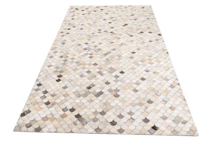 5' x 8' 2 Cowhide Leather Rug
