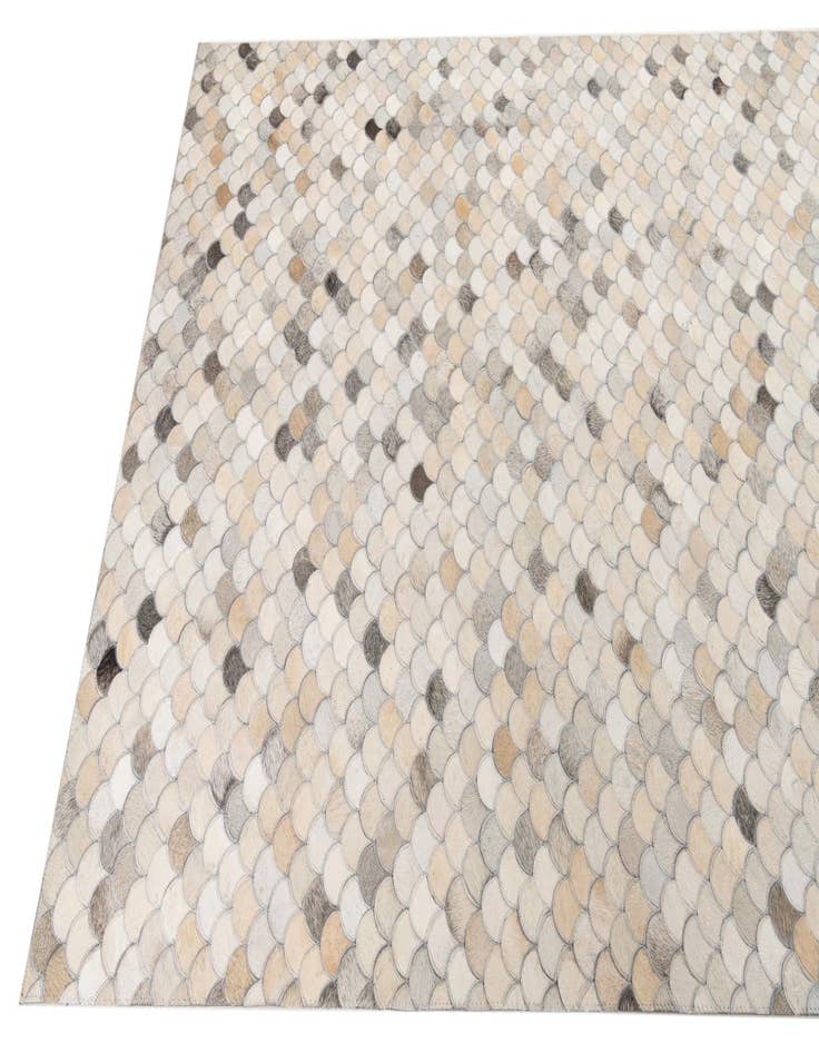 Detail image of 5' x 8' 2 Cowhide Leather Rug