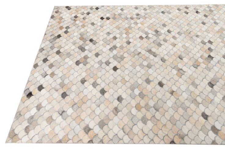 Detail image of 5' x 8' 2 Cowhide Leather Rug