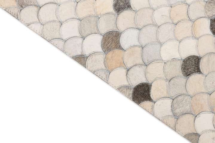 5' x 8' 2 Cowhide Leather Rug
