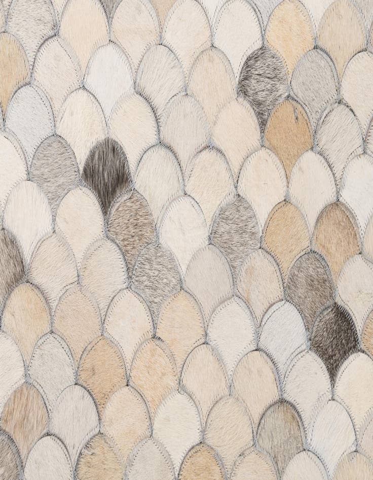 Detail image of 5' x 8' 2 Cowhide Leather Rug