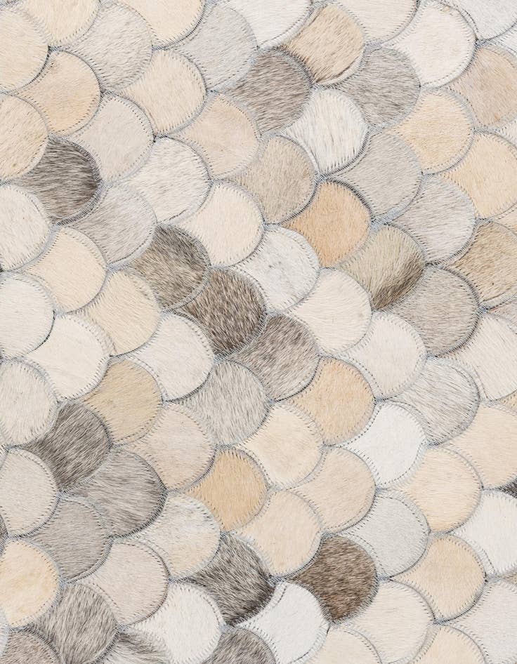 Detail image of 5' x 8' 2 Cowhide Leather Rug