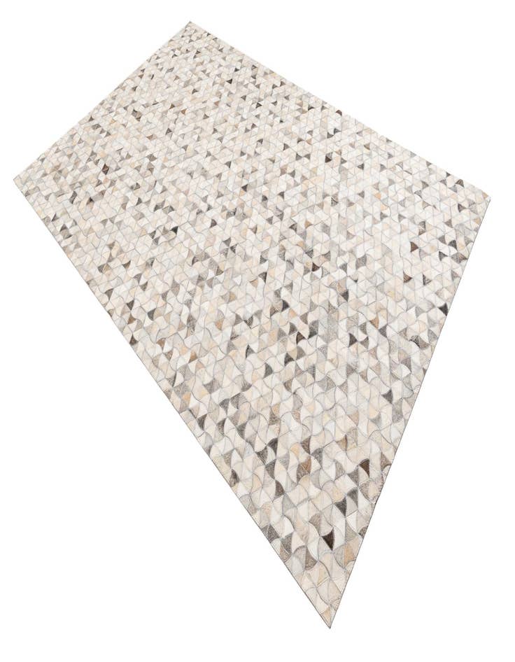 Detail image of 5' 1 x 8' Cowhide Leather Rug