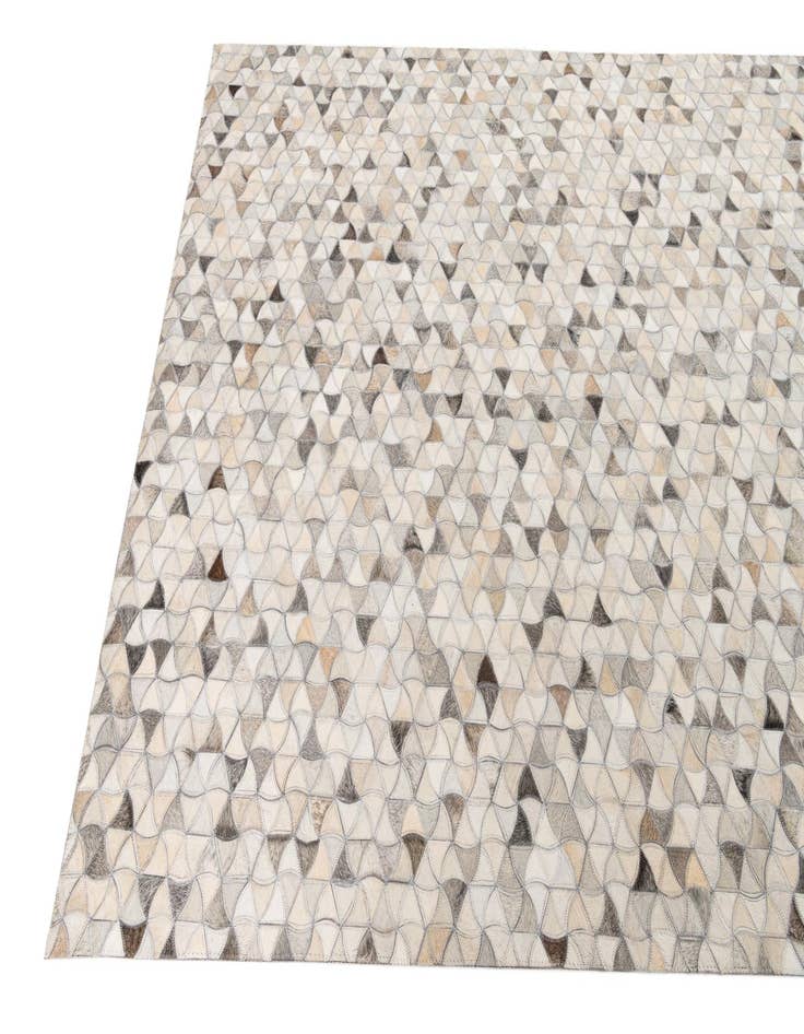 Detail image of 5' 1 x 8' Cowhide Leather Rug