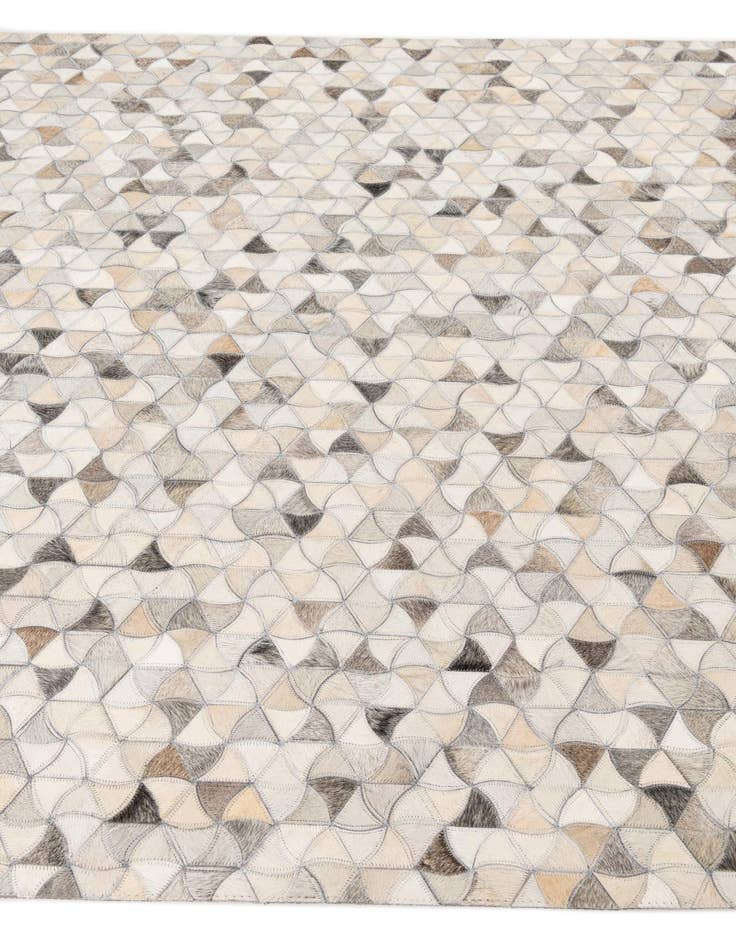 Detail image of 5' 1 x 8' Cowhide Leather Rug