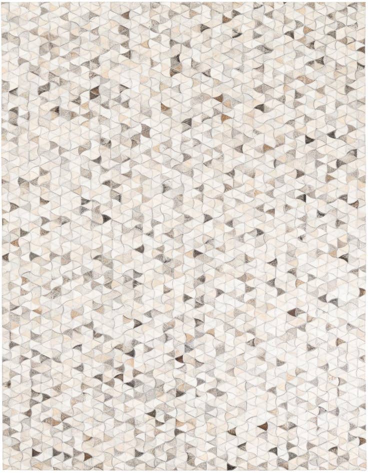 Detail image of 5' 1 x 8' Cowhide Leather Rug