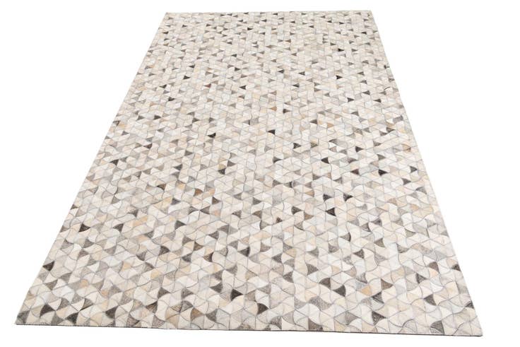 Detail image of 5' 2 x 8' Cowhide Leather Rug