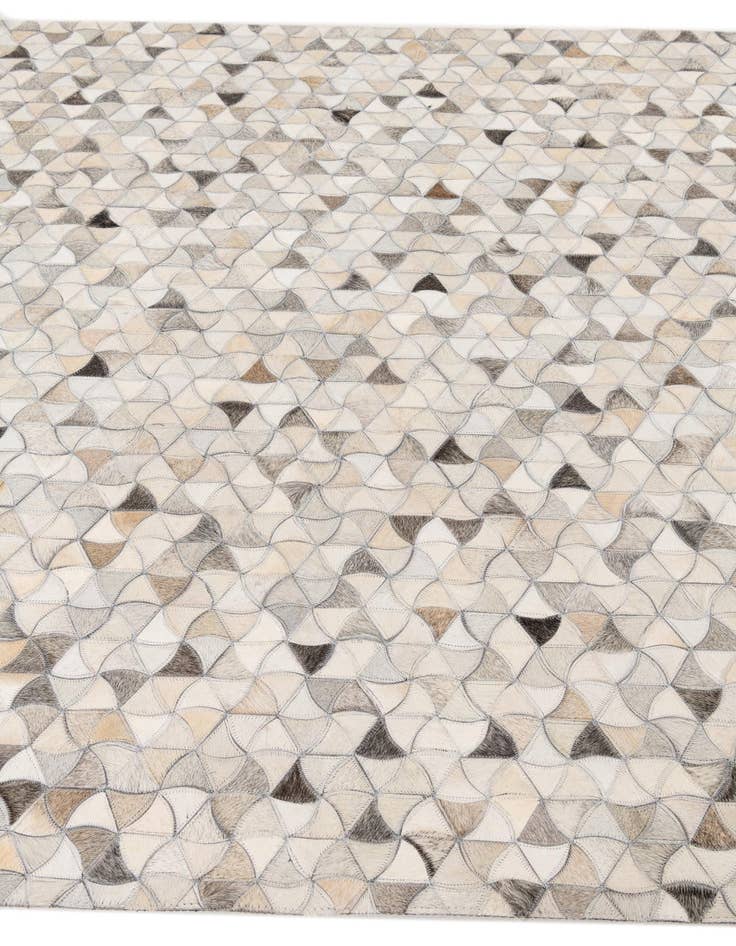 Detail image of 5' 2 x 8' Cowhide Leather Rug