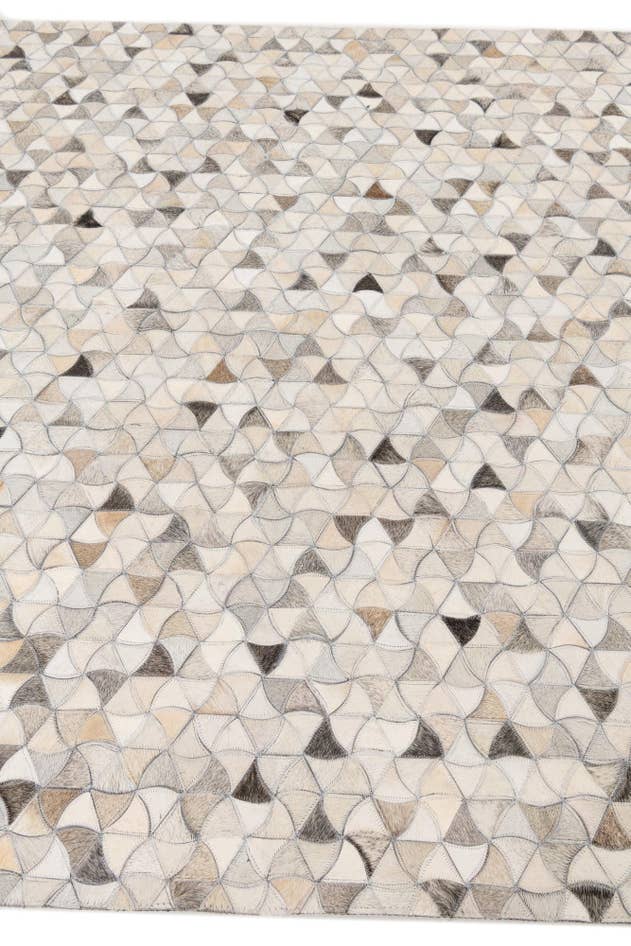 Detail image of 5' 2 x 8' Cowhide Leather Rug