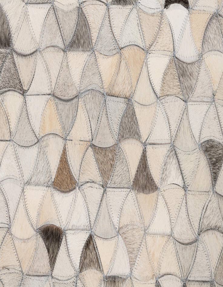 Detail image of 5' 2 x 8' Cowhide Leather Rug