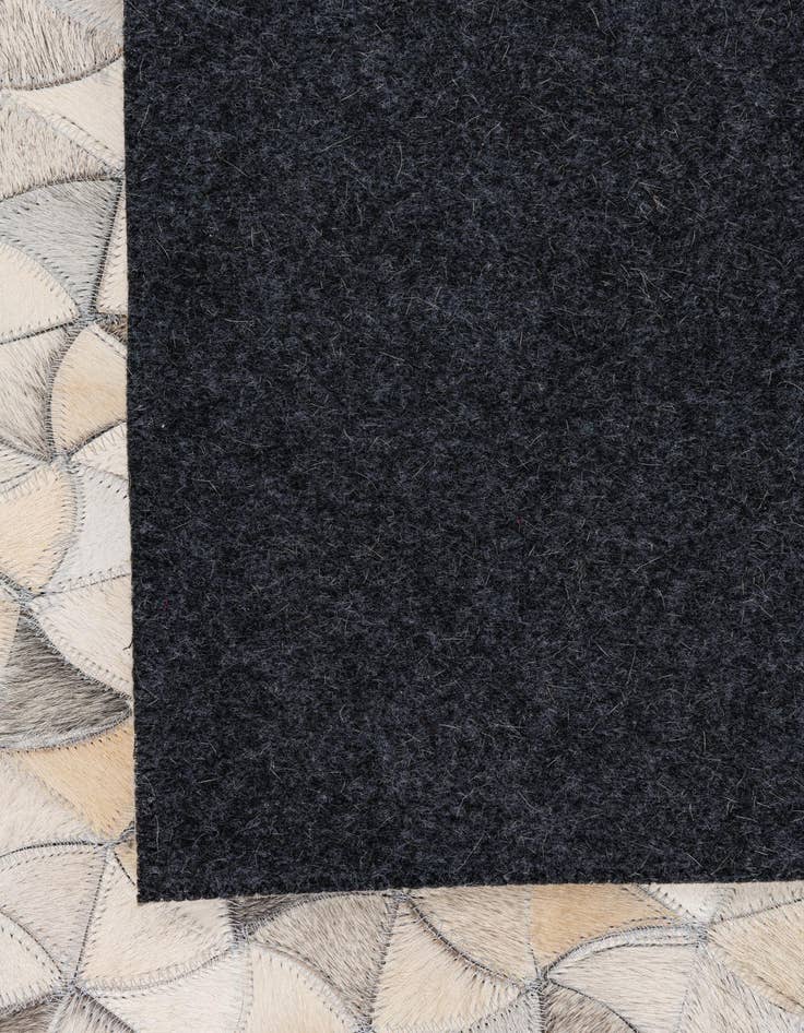 Detail image of 5' 2 x 8' Cowhide Leather Rug