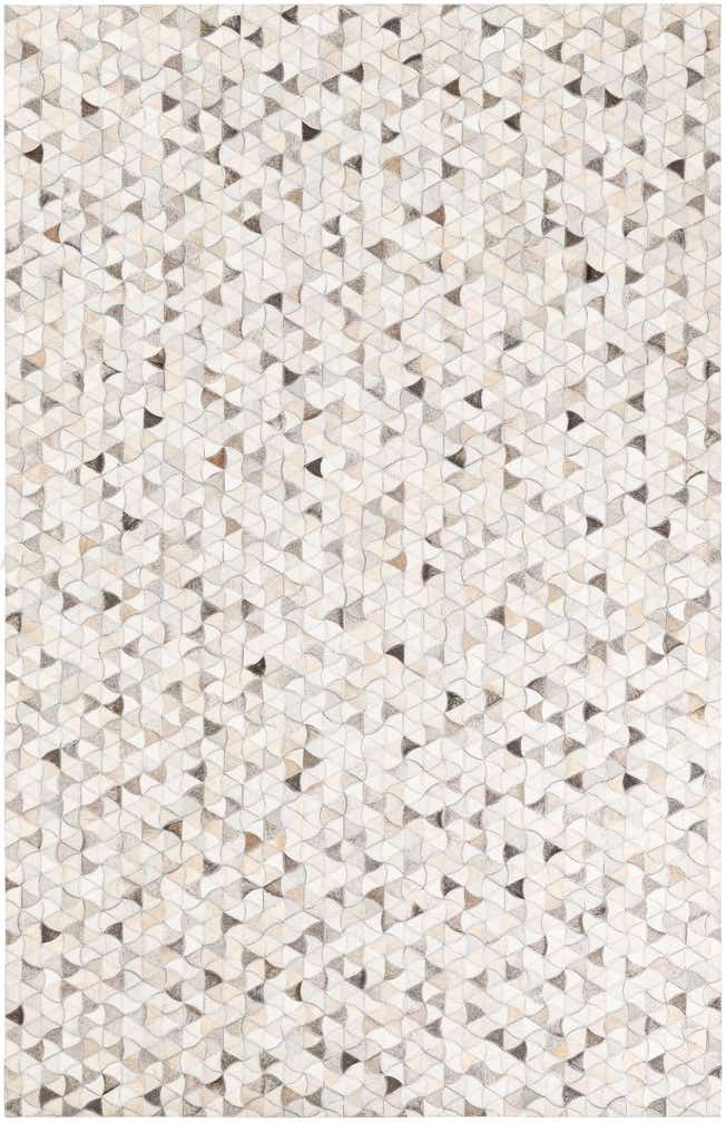 5' 2 x 8' Cowhide Leather Rug