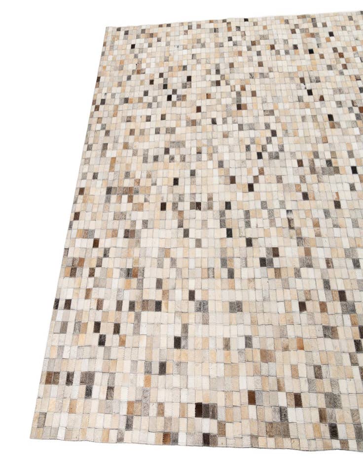 Detail image of 5' 2 x 8' Cowhide Leather Rug