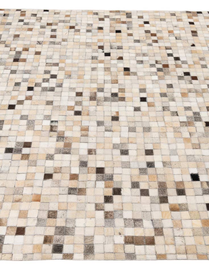 Detail image of 5' 2 x 8' Cowhide Leather Rug