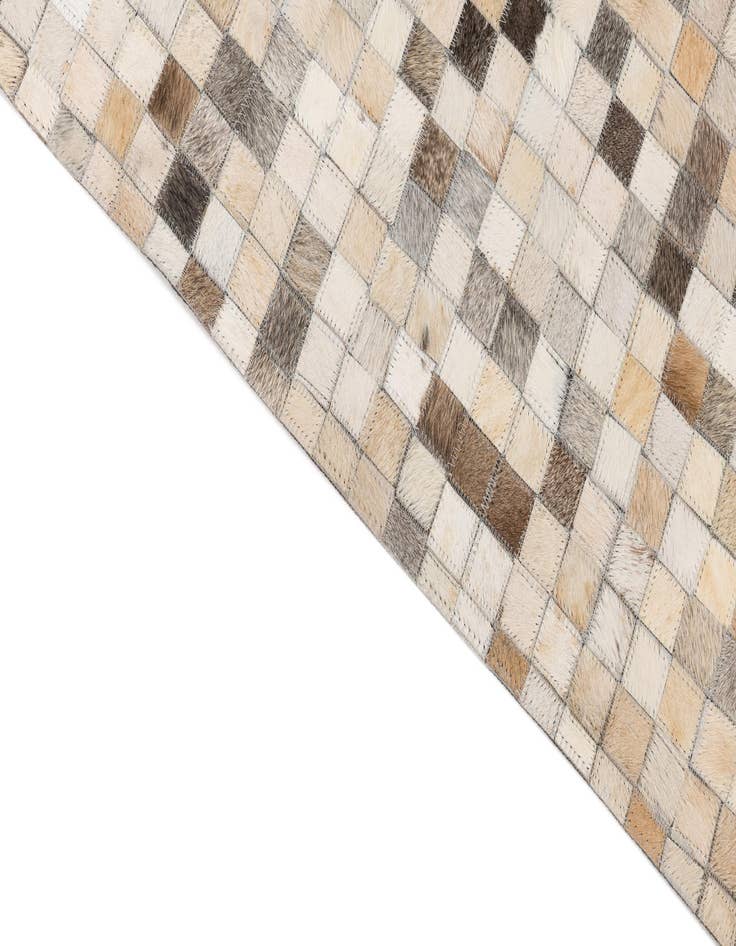 Detail image of 5' 2 x 8' Cowhide Leather Rug