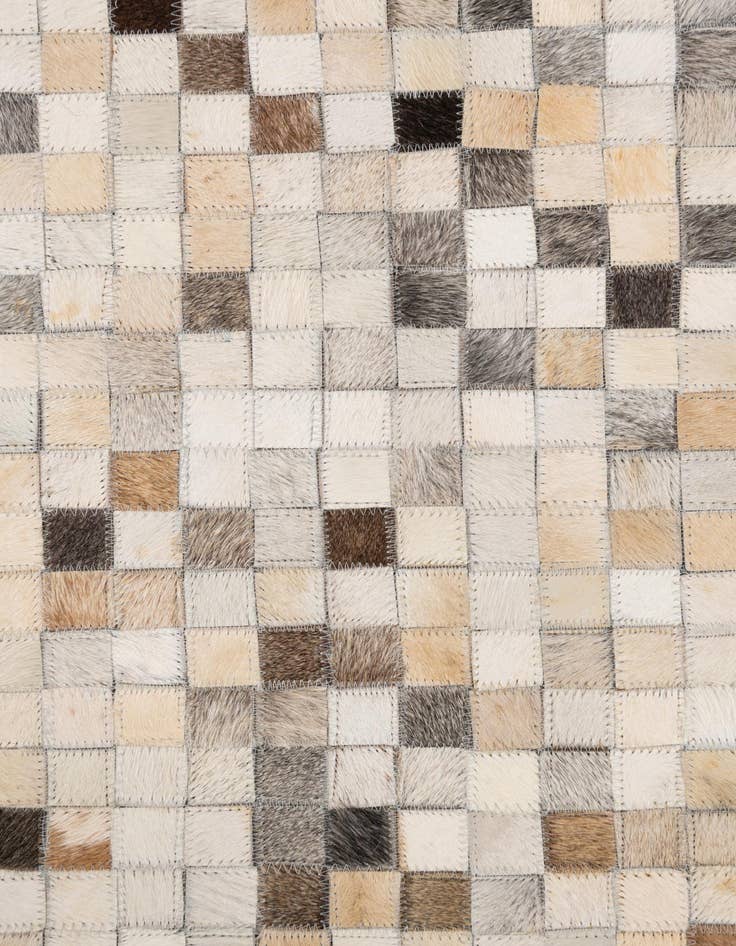 Detail image of 5' 2 x 8' Cowhide Leather Rug