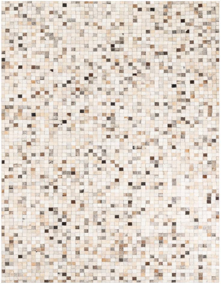 Detail image of 5' 2 x 8' Cowhide Leather Rug