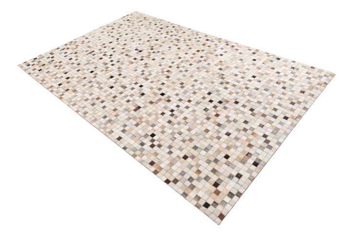 Detail image of 5' 1 x 8' Cowhide Leather Rug