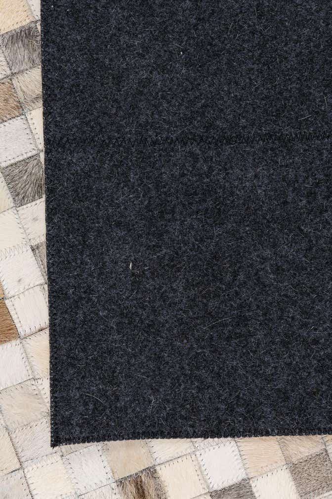 5' 1 x 8' Cowhide Leather Rug