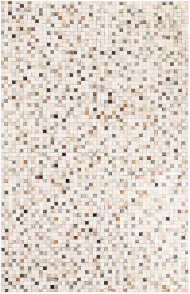 Detail image of 5' 1 x 8' Cowhide Leather Rug