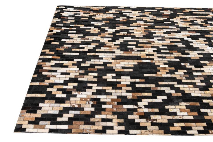 Detail image of 5' x 7' 9 Cowhide Leather Rug