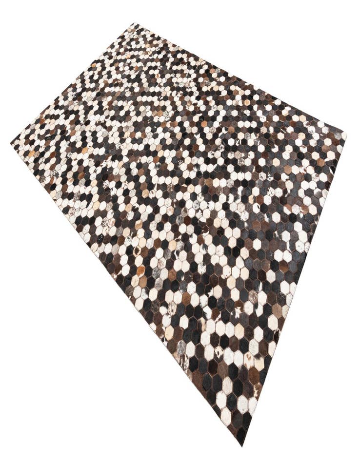 Detail image of 5' 1 x 7' 10 Cowhide Leather Rug