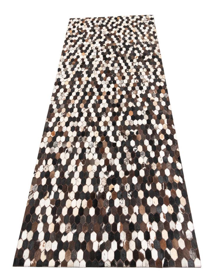 Detail image of 5' 1 x 7' 10 Cowhide Leather Rug