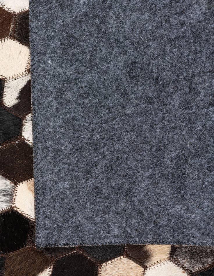 Detail image of 5' 1 x 7' 10 Cowhide Leather Rug