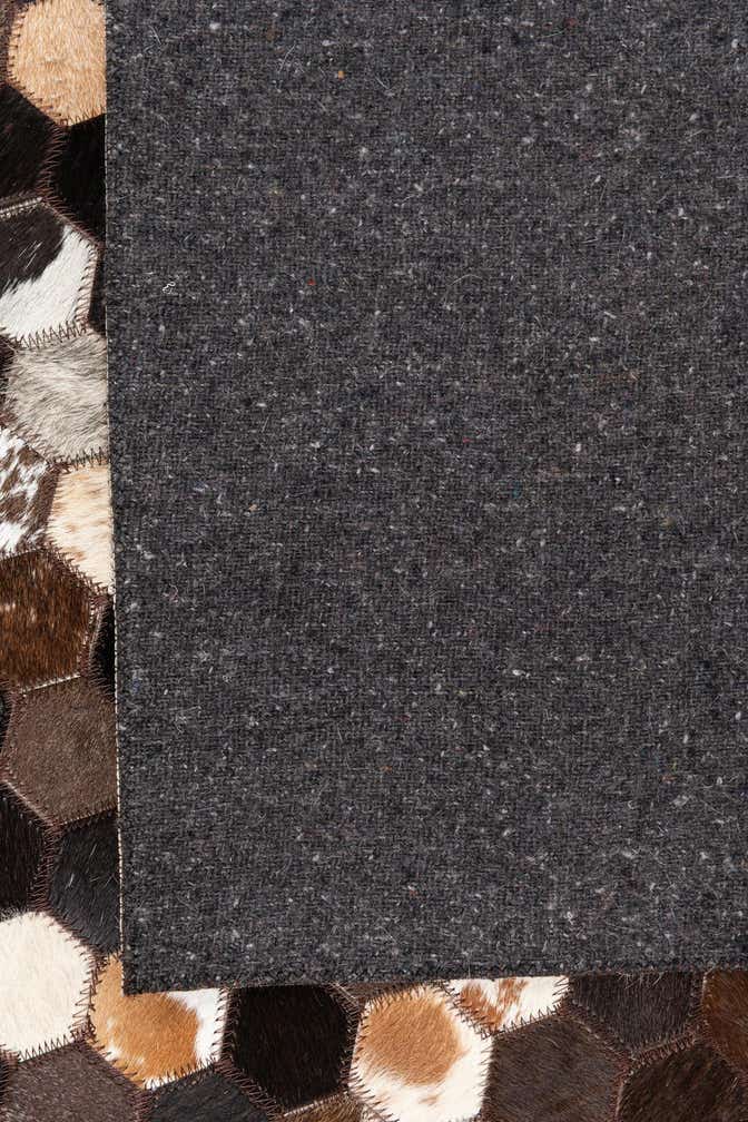 5' x 8' 1 Cowhide Leather Rug