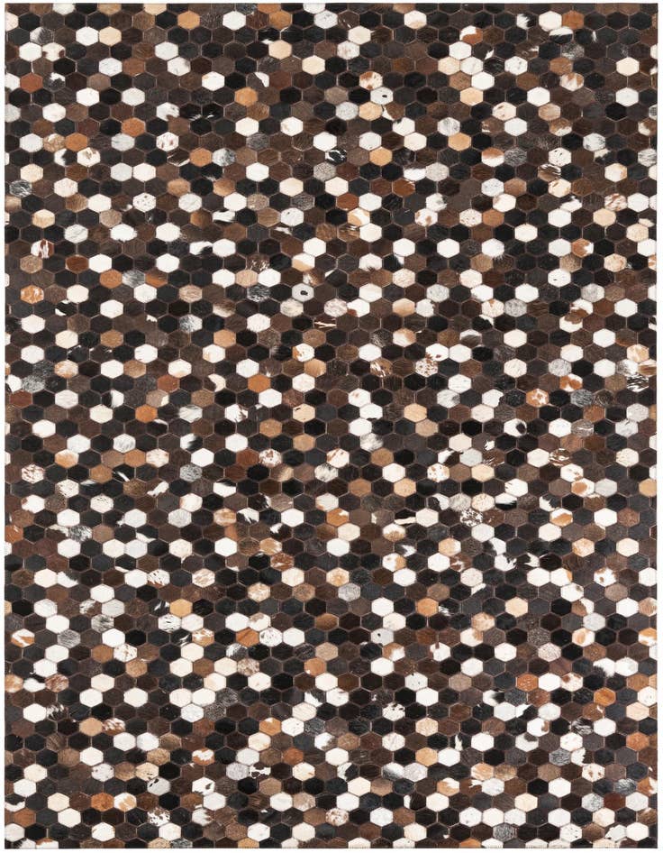 Detail image of 5' x 8' 1 Cowhide Leather Rug