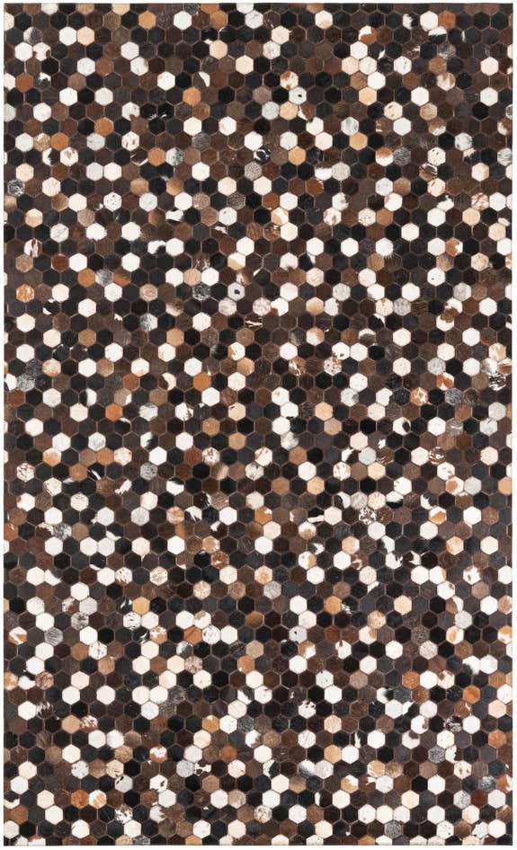 Detail image of 5' x 8' 1 Cowhide Leather Rug