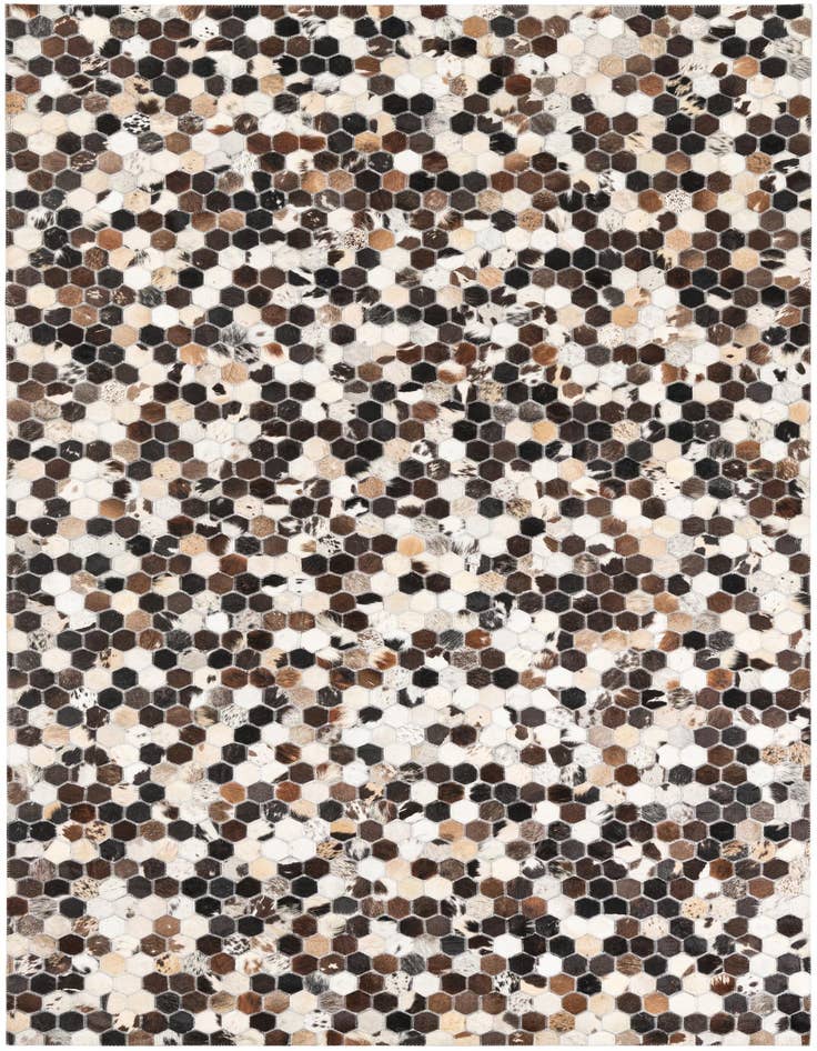 Detail image of 5' x 8' Cowhide Leather Rug