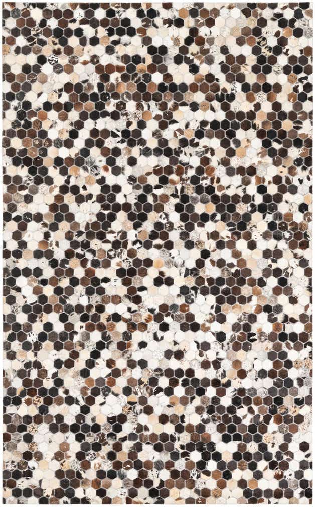 150cm x 245cm Cowhide Leather Teppich
