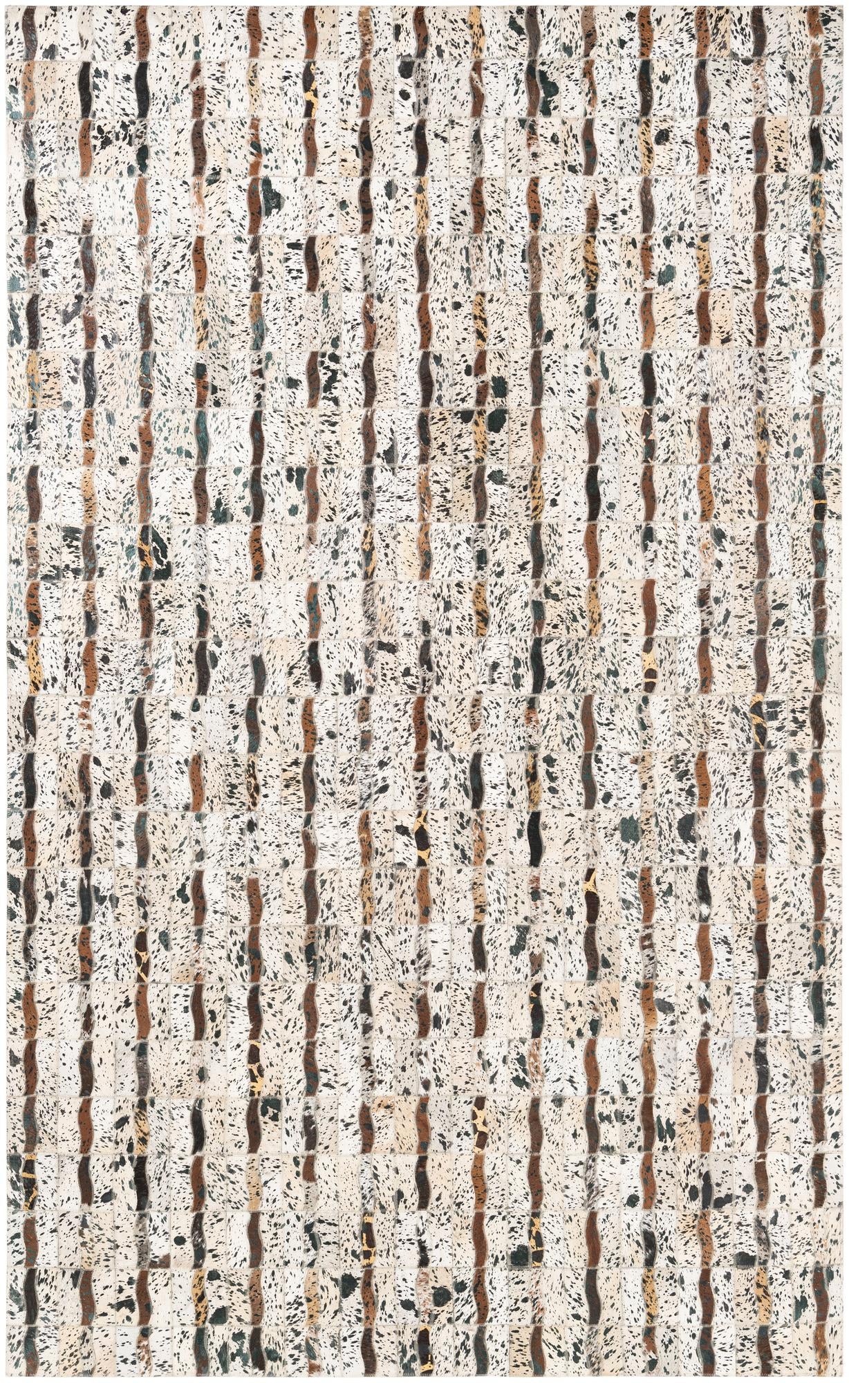 5' x 8' Cowhide Leather Rug