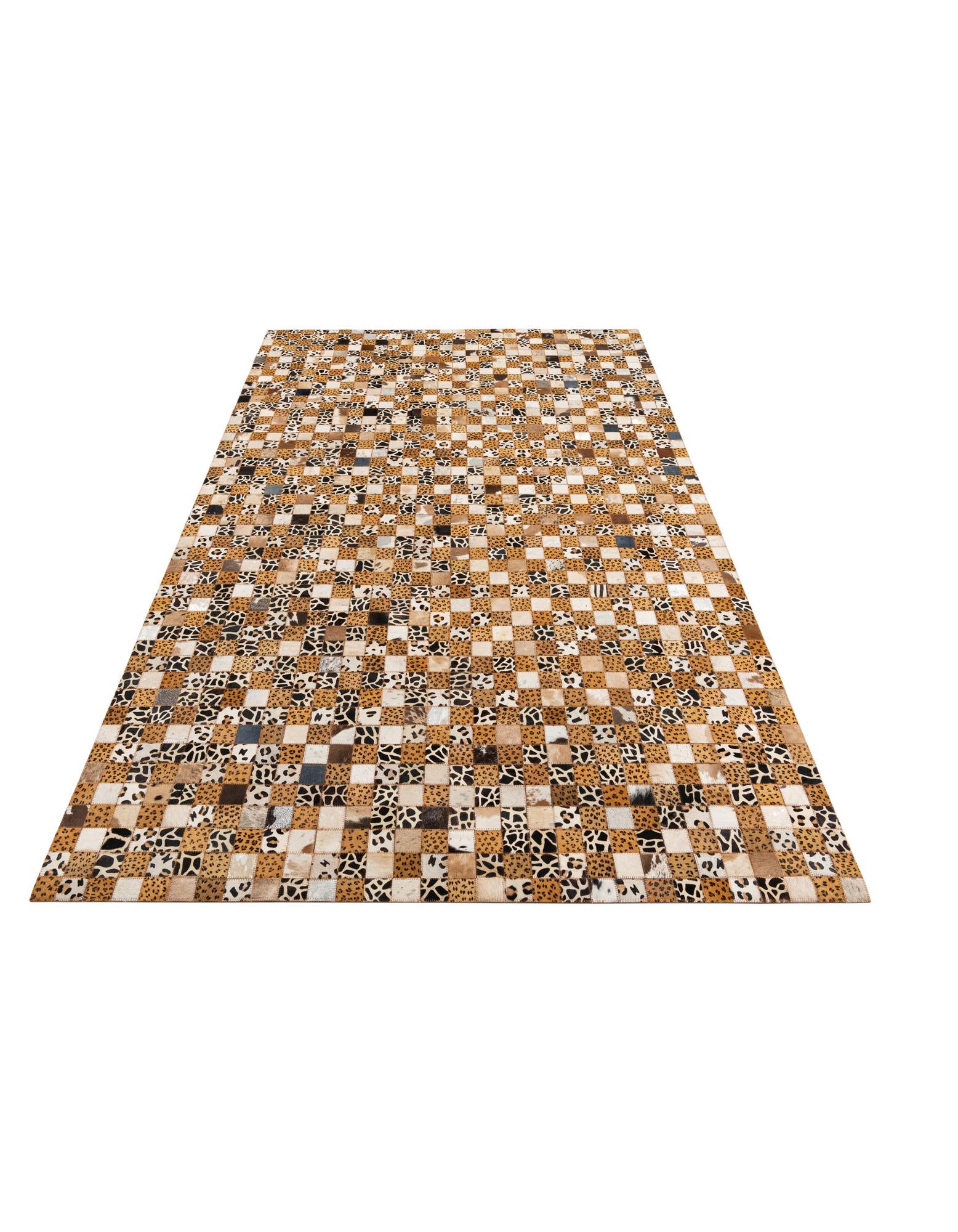 5' x 8' Cowhide Leather Rug
