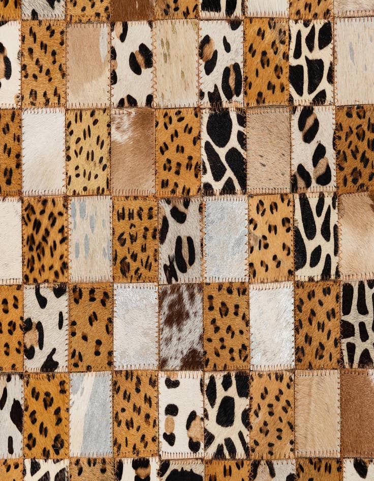 Detail image of 5' x 8' Cowhide Leather Rug