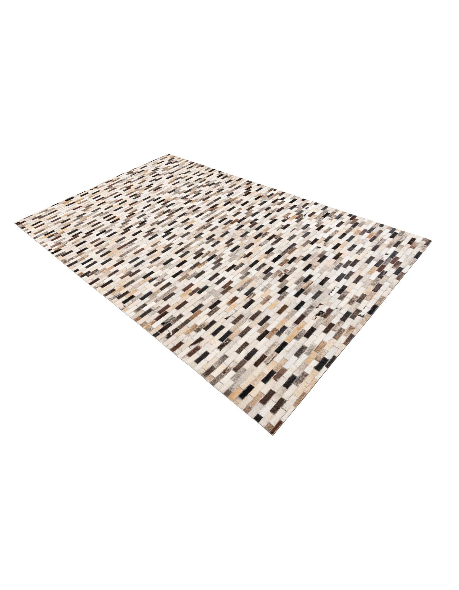 5' x 8' Cowhide Leather Rug