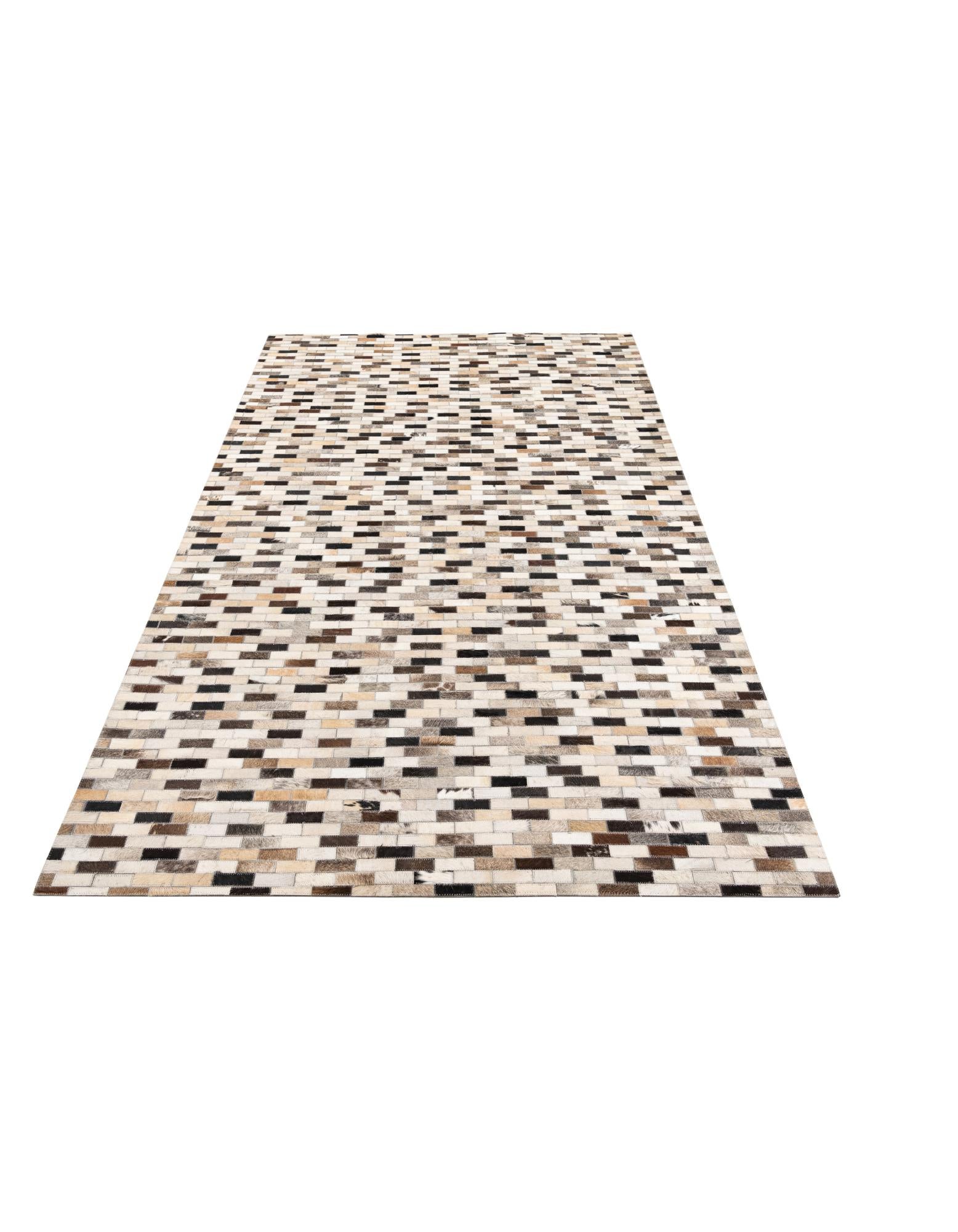 5' x 8' Cowhide Leather Rug