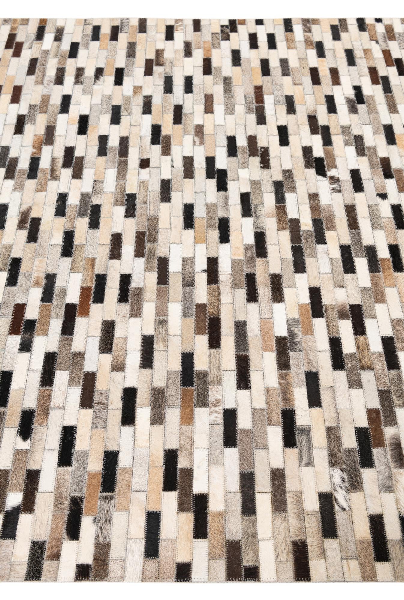 5' x 8' Cowhide Leather Rug