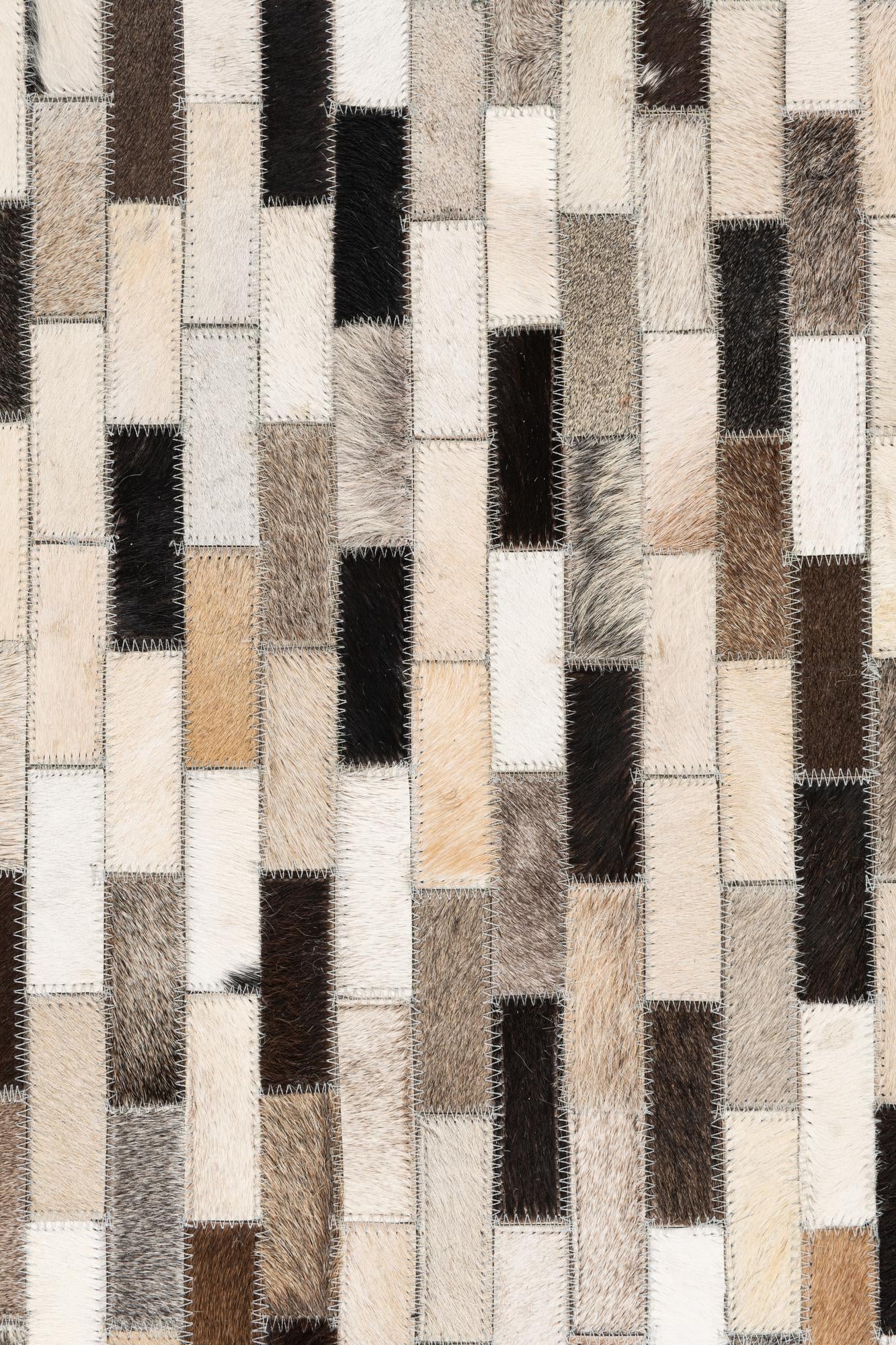 5' x 8' Cowhide Leather Rug
