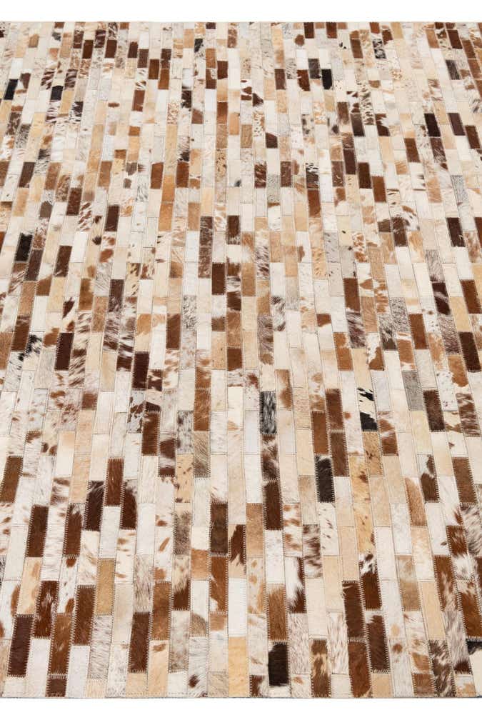 5' x 8' Cowhide Leather Rug
