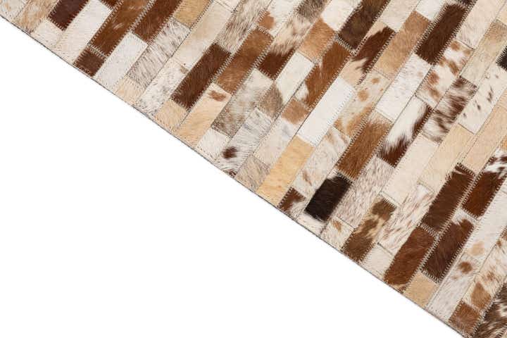 5' x 8' Cowhide Leather Rug