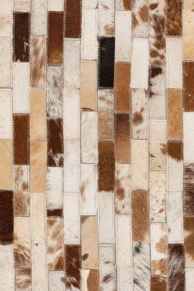 5' x 8' Cowhide Leather Rug