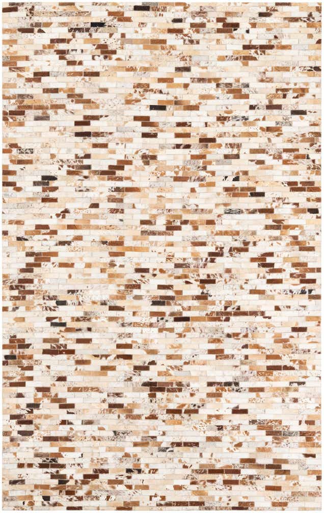 5' x 8' Cowhide Leather Rug