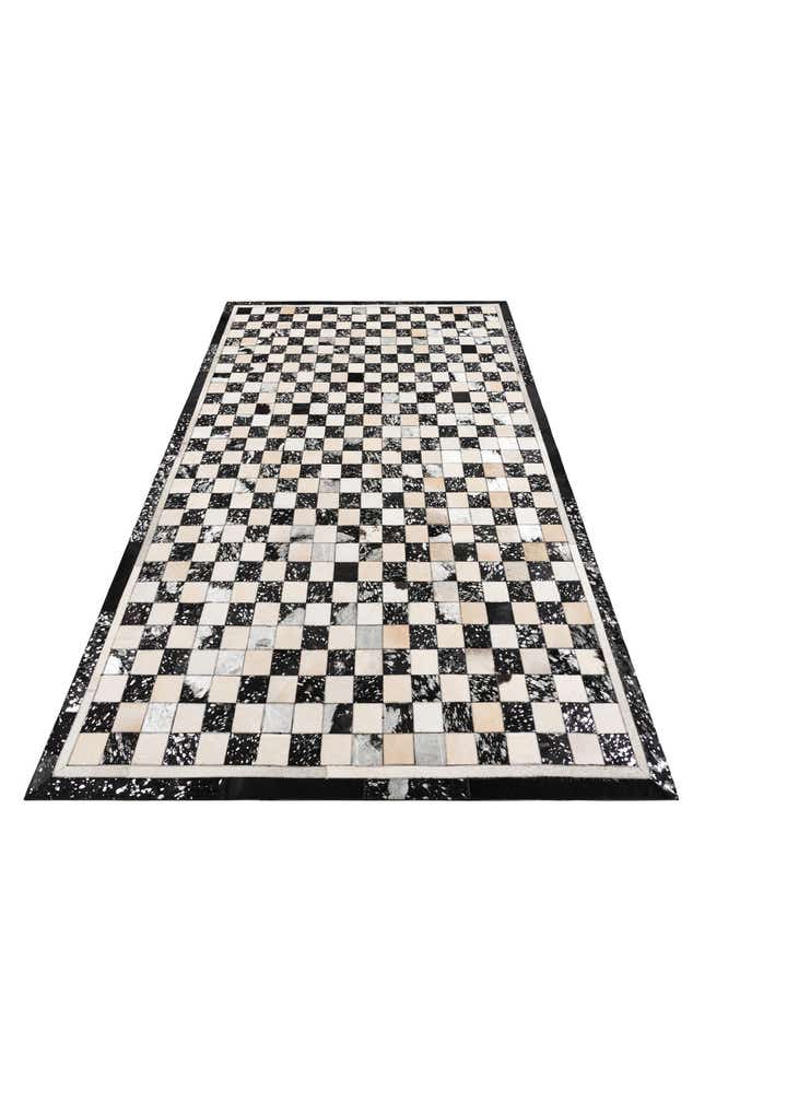 5' x 8' Cowhide Leather Rug