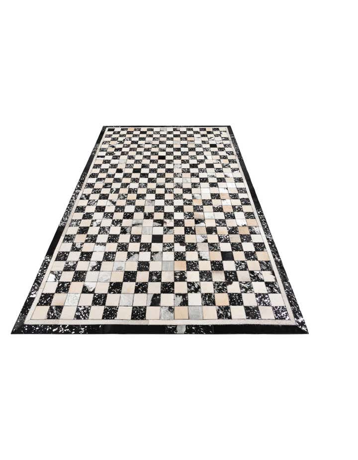 5' x 8' Cowhide Leather Rug