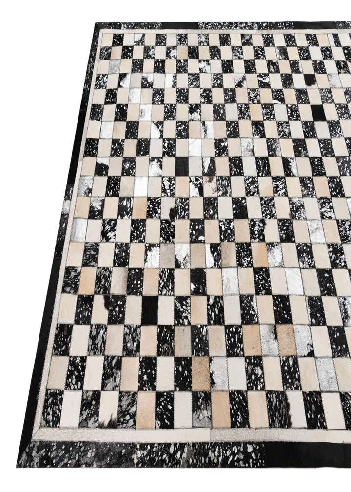 5' x 8' Cowhide Leather Rug